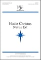 Hodie Christus Natus Est Unison/Two-Part choral sheet music cover